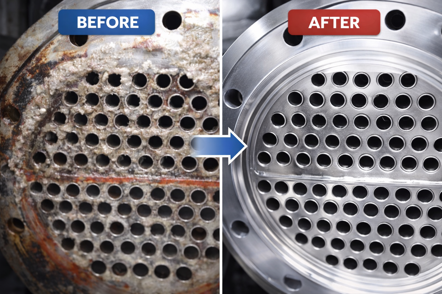 エネルギーコスト改善・熱交換器等のスケール除去